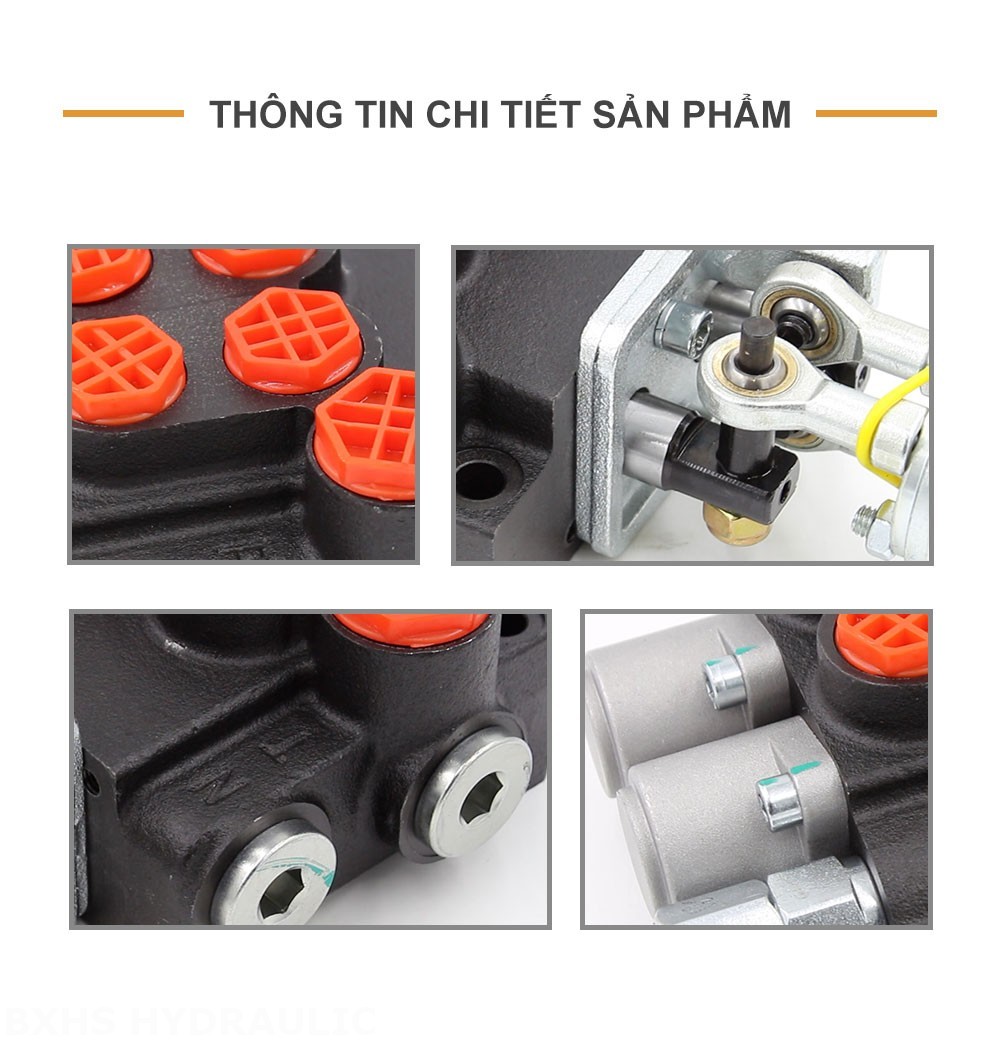 P40-2OT Thủ công và tay điều khiển Xy lanh 2 Van định hướng khối liền